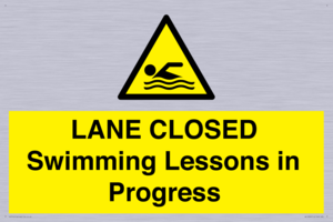 LANE CLOSED Swimming Lessons in Progress